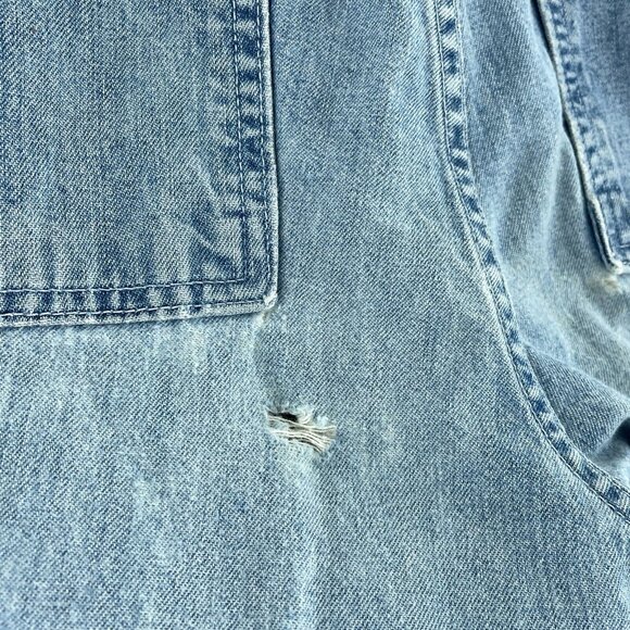 Abercrombie & Fitch Vintage Cargo Jeans Mens XLDistressed Blue *Flaw* 2916 - Picture 8 of 15